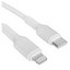 Кабель GoPower Lightning 8-pin - USB Type-C белый [форма - круглая, оплетка - силиконовая, 3 А, 27 Вт, 1 шт]