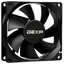 Вентилятор DEXP DX80NFDB  черный [80 x 80 мм, 3 pin, 2000 об/мин - 2000 об/мин,  - 23 дБ, в комплекте - 1]