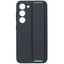 Накладка  Samsung Silicone Grip Case для Samsung Galaxy S23 черный/зеленый [микрофибра, ПК, полиэстер, ТПУ, ремешок]