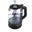 Электрочайник Polaris PWK 1712CGLD WIFI IQ черный [1.5 л, 2150 Вт, скрытый нагревательный элемент, фильтр, материал корпуса - термостойкое стекло]