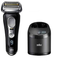 Электробритва Braun S9 PRO 9460cc [черный/серебристый, сеточная, бритье: влажное/сухое, головок - 5, автоматическая очистка, питание - от аккумулятора]
