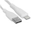 Кабель GAL Lightning 8-pin - USB Type-A белый 2 м [форма - круглая, оплетка - нейлоновая, 2.1 А, 1 шт]