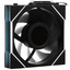 Реверсный вентилятор LIAN LI UNI FAN TL LCD WIRELESS 120-1 REVERS [G99.12RTLLCD1W1B.R0] черный [124 x 120 мм, 4 pin, 350 об/мин - 1900 об/мин,  - 31 дБ, в комплекте - 1]
