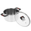 Кастрюля Rondell Stripes RDS-1637 2.8 л 20 см серебристый [серебристый, корпус - нержавеющая сталь, индукция, внутреннее покрытие - без покрытия]