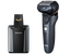 Электробритва Panasonic ES-LV97 [черный/серый, сеточная, бритье: влажное/сухое, головок - 5, триммер, автоматическая очистка, питание - от аккумулятора]