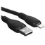 Кабель Baseus Lightning 8-pin - USB Type-A черный [форма - круглая, оплетка - TPE, 2.4 А, 12 Вт, 1 шт]