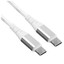 Кабель DEXP USB Type-C - USB Type-C белый [USB 2.0, форма - круглая, оплетка - нейлоновая, 5 А, металлический корпус разъемов, 1 шт]