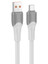 Кабель Hoco USB Type-C - USB Type-A серый [USB 2.0, форма - круглая, оплетка - силиконовая, 5 А, 15 Вт, 1 шт]