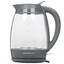 Электрочайник Polaris PWK 2006CGL серый [2 л, 2200 Вт, скрытый нагревательный элемент, фильтр, материал корпуса - термостойкое стекло]