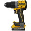 Дрель-шуруповерт DeWalt DCD805E2T-QW XR FLEXVOLТ 18/54V [2 АКБ, бесщеточный, ударный (удар поступательный, осевой), быстрозажимной, 90 Н·м, Li-Ion, 1.7 А*ч, кейс, 1.2 кг]