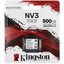 500 ГБ M.2 NVMe накопитель Kingston NV3 [SNV3SM3/500G] [PCIe 4.0 x4, чтение - 5000 Мбайт/сек, запись - 3000 Мбайт/сек, 3 бит TLC, NVM Express, TBW - 160 ТБ]