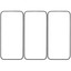 Защитное стекло Aceline для экрана Apple iPhone 15 [2.5D, олеофобное покрытие, цвет рамки - черный, в комплекте: 3 шт]