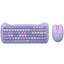 Клавиатура+мышь беспроводная   DEXP Purple Kitten фиолетовый [мембранная, клавиш - 84 шт, радиоканал, кнопок мыши - 3 шт, оптическая светодиодная, радиоканал, Fn]