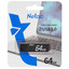 Память USB Flash 64 ГБ Netac U351 [NT03U351N-064G-20BK] [USB 2.0/USB Type-A, монолит с колпачком, металл]