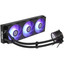 Система охлаждения PCCooler DA360 Pro ARGB Digital черная [120 мм - три секции, разъем помпы - 4 pin, радиатор - алюминий, TDP - 300 Вт, LCD дисплей, ARGB подсветка]