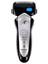 Электробритва Panasonic ES-GA21 [черный/серебристый, сеточная, бритье: влажное/сухое, головок - 3, питание - от аккумулятора]