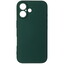 Накладка  BoraSCO Microfiber Case для Apple iPhone 16 зеленый [микрофибра, ТПУ]