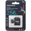 Карта памяти ADATA Premier Pro microSDXC 256 ГБ [AUSDX256GUI3V30SA2-RA1] [Class 10, запись - 80 Мбайт/сек, чтение - 100 Мбайт/сек]