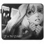Коврик ARDOR GAMING Tiny Bunny Olya (M) черный [ткань, 350 мм x 300 мм x 4 мм, рисунок - игра "Зайчик"]