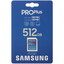 Карта памяти Samsung PRO Plus SDXC 512 ГБ [MB-SD512S/APC] [UHS Class 3, Video Class 30, запись - 130 Мбайт/сек, чтение - 180 Мбайт/сек]