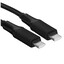 Кабель KEYRON USB Type-C - USB Type-C черный [форма - круглая, оплетка - нейлоновая, 5 А, 100 Вт, 1 шт]