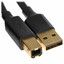 Кабель Ugreen USB Type-B 4-pin - USB Type-A черный 5 м [USB 2.0, форма - круглая, оплетка - ПВХ, 1 шт]