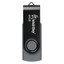 Память USB Flash 64 ГБ Smartbuy Twist [SB064GB2TWK] [USB 2.0/USB Type-A, до 15 Мбайт/сек, поворотный (флип), металл, пластик]