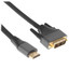 Кабель однонаправленный Cablexpert HDMI - DVI-D, 1.8 м [вилка - вилка, длина - 1.8 м, 4096x2160, 30 Гц]