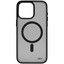 Накладка  uBear Cloud Mag Case для Apple iPhone 15 Pro Max черный/прозрачный [ПК, ТПУ]