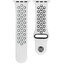 Ремешок Aceline для Apple Watch 38/ 40/ 41mm белый/черный [перфорированный, спортивный, застежка - pin-and-tuck, силикон, 1 шт]