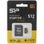 Карта памяти Silicon Power Inspire microSDXC 512 ГБ [SP512GBSTXLA2V1N] [A2, UHS Class 3, Video Class 30, запись - 150 Мбайт/сек, чтение - 170 Мбайт/сек]