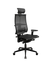 Компьютерное кресло Метта Yoga Spine Black Edition черный [сетка, до 150 кг, подголовник, подлокотники - 5D]