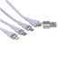 Кабель Baseus Lightning 8-pin, micro USB-B, USB Type-C - USB Type-A, USB Type-C фиолетовый [USB 2.0, форма - круглая, оплетка - нейлоновая, 5 А, 100 Вт, металлический корпус разъемов, 1 шт]