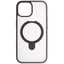Накладка  MOCOLL Ferris Wheel Series для Apple iPhone 15 фиолетовый/прозрачный [алюминий, ТПУ, кольцо, подставка]