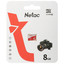 Карта памяти Netac microSDHC 8 ГБ [NT02P500ECO-008G-S] [Class 10, UHS Class 1, чтение - 90 Мбайт/сек]
