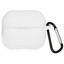 Чехол Borasco для Samsung Galaxy Buds 3, Samsung Galaxy Buds 3 Pro, белый [металл, силикон, застежка - карабин]