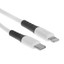 Кабель Hoco Lightning 8-pin - USB Type-C белый [USB 2.0, форма - круглая, оплетка - силиконовая, 3 А, 20 Вт, 1 шт]