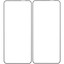 Защитное стекло Aceline для экрана POCO C75/ Xiaomi REDMI 14C/ A3 Pro/ A4/ A5 [2.5D, олеофобное покрытие, цвет рамки - черный, в комплекте: 2 шт]
