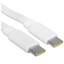 Кабель Baseus USB Type-C - USB Type-C белый [форма - плоская, оплетка - TPE, 5 А, 100 Вт, 1 шт]