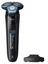 Электробритва Philips S7783/59 [серый/голубой, роторная, бритье: влажное/сухое, головок - 3, триммер, автоматическая очистка, питание - от аккумулятора]