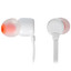 Проводные наушники JBL T110  белый 2022 [внутриканальные, проводной, кабель - 1.2 м, 20 Гц - 20000 Гц, 16Ω]