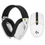 Игровой набор Logitech gaming combo G435SE+G304SE белый [аккумулятор, наушники 2.0, мышь оптическая светодиодная]