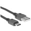 Кабель ACEFAST USB Type-C - USB Type-A черный [USB 2.0, форма - круглая, оплетка - нейлоновая, 3 А, 60 Вт, металлический корпус разъемов, 1 шт]