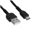 Кабель Hoco micro USB-B - USB Type-A черный [USB 2.0, форма - круглая, оплетка - TPE, 2.4 А, 12 Вт, 1 шт]