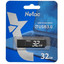 Память USB Flash 32 ГБ Netac U351 [NT03U351N-032G-30BK] [USB 3.2 Gen 1/USB Type-A, монолит с колпачком, металл]