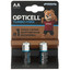 Батарейка Opticell Turbo Max AA (LR6/ER14505/FR6/R6P) [щелочная (LR), 1.5 В, 2 шт]