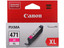 Картридж Canon CLI-471M XL пурпурный [МФУ, принтер, оригинальный, 645 страниц, 1 шт]