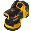 Эксцентриковая шлифмашинка DeWALT DCW210P2 XR FLEXVOLТ 18/54V [12000 об/мин, подошва - 125 мм, Li-Ion, 5 А*ч, 1.3 кг]