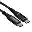Кабель PHILIPS USB Type-C - USB Type-C черный [форма - круглая, оплетка - нейлоновая, 5 А, 100 Вт, металлический корпус разъемов, 1 шт]