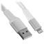 Кабель DEXP Lightning 8-pin - USB Type-A белый [USB 2.0, форма - плоская, оплетка - нейлоновая, 2 А, металлический корпус разъемов, 1 шт]